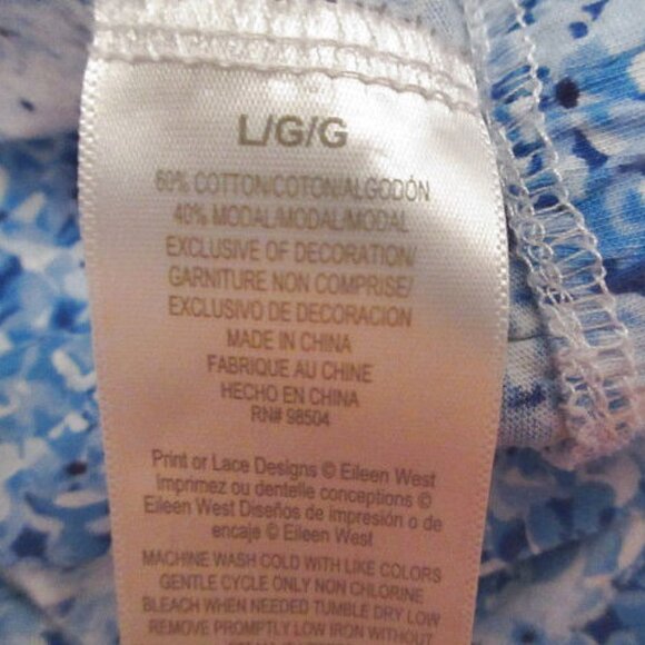 Eileen West Womens Pajamas Size L Soft Modal Cottagecore Top & Pants 2 Piece NEW - Picture 14 of 14